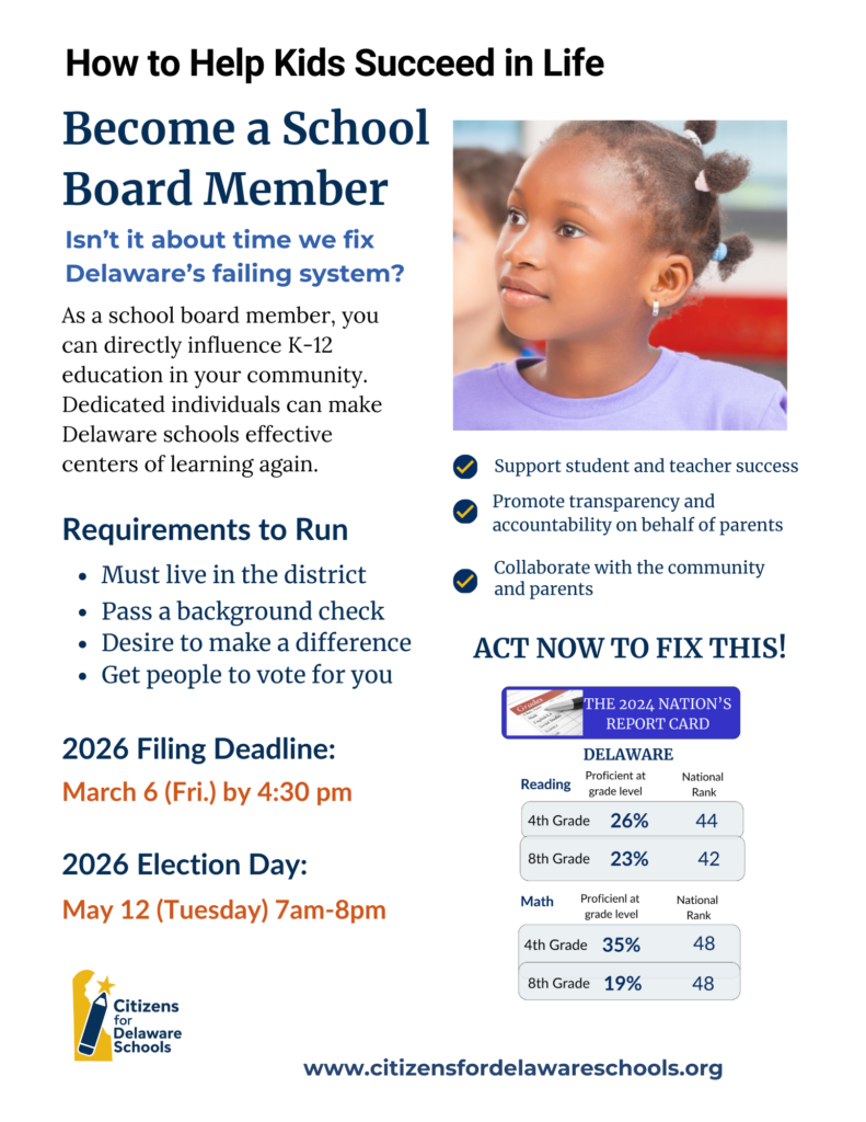 Explaining the role of a school board member, key deadlines and encouraging people to run for office